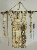 "Beachcomber's Prizes" - Fiber Arts Macramé Wall Hanging