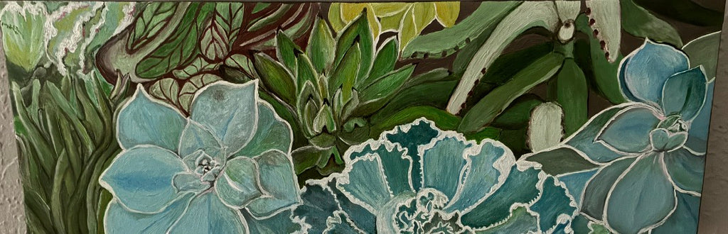 Succulent Series: Complete Set of 6 Original Paintings